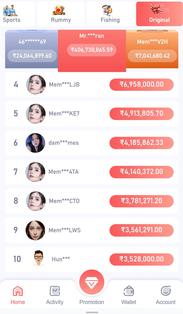 This image is app homepage image of best online betting app